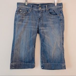 7 for all Mankind Dojo Bermuda Shorts Sz 28